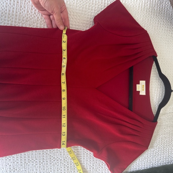 Anthropologie Red Midi Dress - Picture 6 of 7